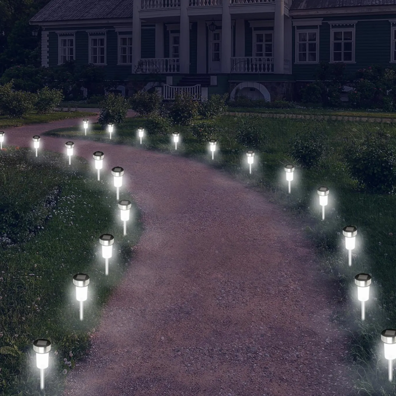 IDMarket 20 bornes solaires d'extérieur* Eclairages D'Ambiance