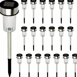 IDMarket 20 bornes solaires d'extérieur* Eclairages D'Ambiance