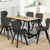 IDMarket 6 Chaises en velours gris foncé* Chaises|Tables Et Chaises