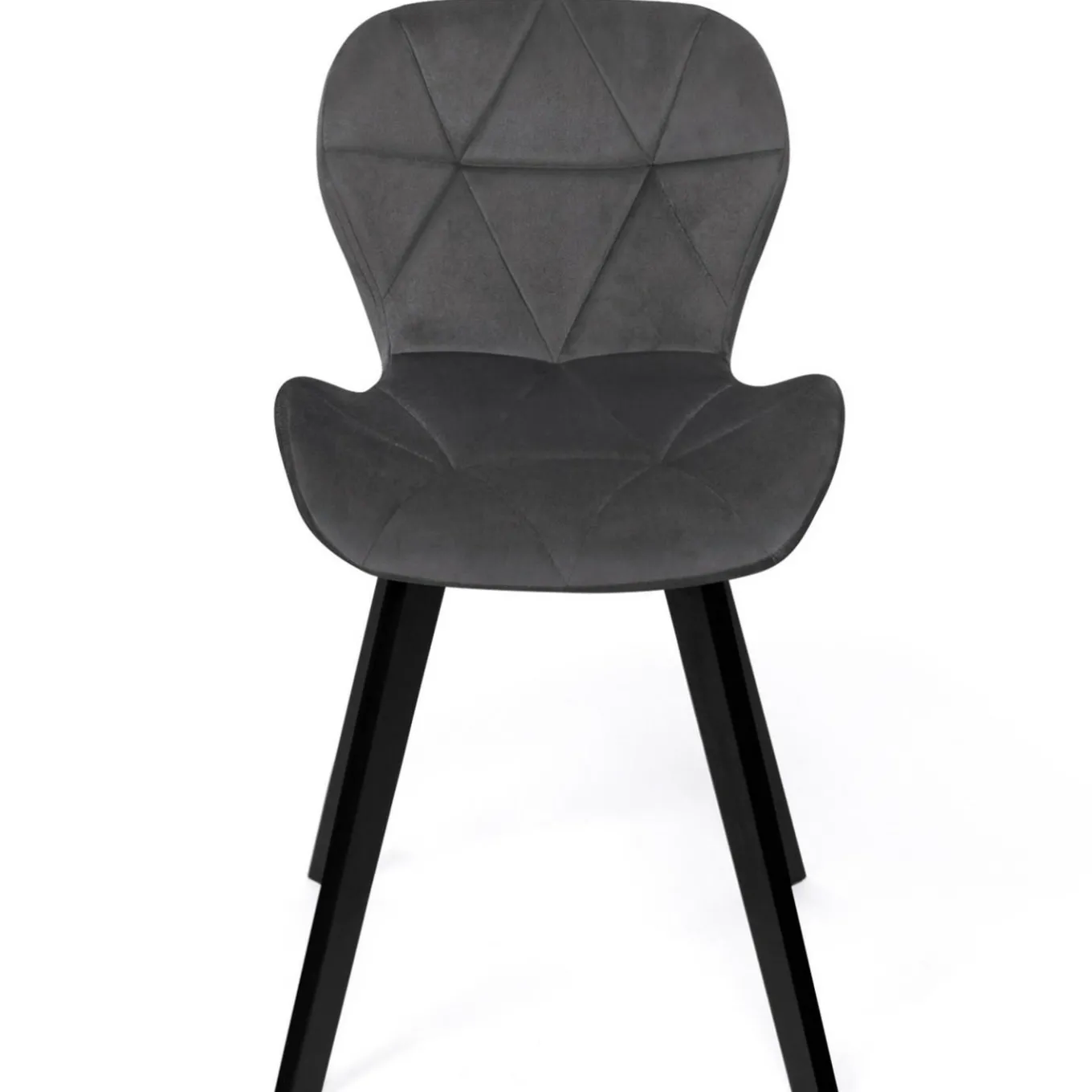 IDMarket 6 Chaises en velours gris foncé* Chaises|Tables Et Chaises