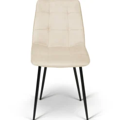 IDMarket 6 Chaises en velours mix color terracotta et beige* Chaises|Tables Et Chaises