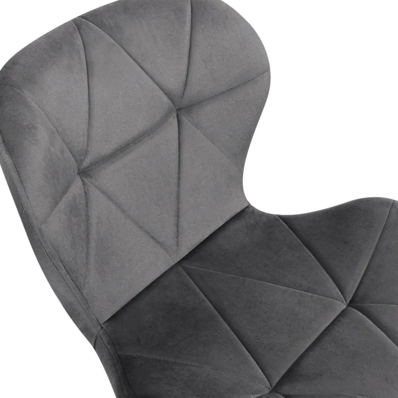 IDMarket 6 Chaises en velours mix color bleu, gris et jaune* Chaises|Salle À Manger Complète