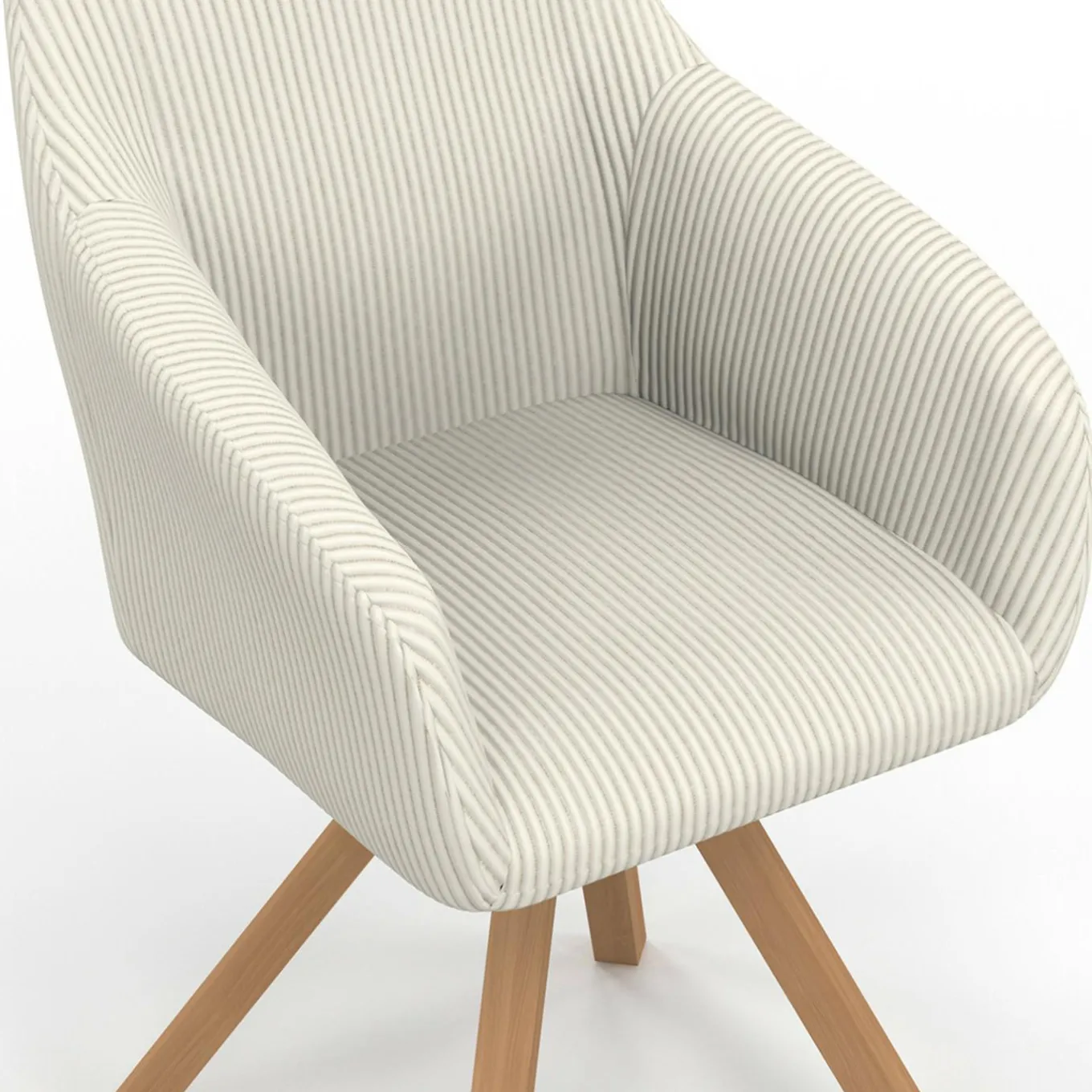 IDMarket 2 chaises pivotantes et fauteuils en velours beige* Chaises|Fauteuils