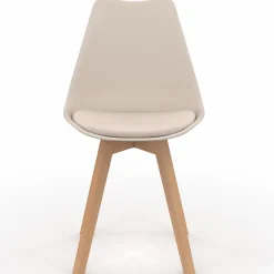 IDMarket 6 chaises scandinaves beiges* Collection Scandinave|Salle À Manger Complète