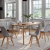 IDMarket 6 chaises scandinaves gris clair* Collection Scandinave|Chaises