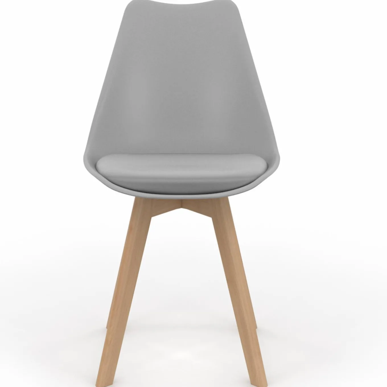 IDMarket 6 chaises scandinaves gris clair* Collection Scandinave|Chaises