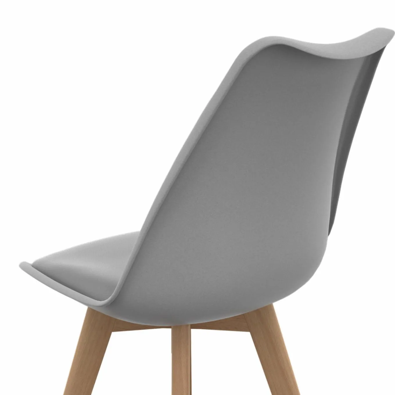 IDMarket 6 chaises scandinaves gris clair* Collection Scandinave|Chaises