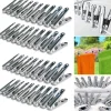 IDMarket 40 pinces à linge en inox* Séchoirs À Linge