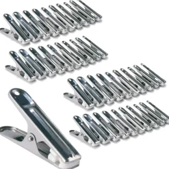 IDMarket 40 pinces à linge en inox* Séchoirs À Linge