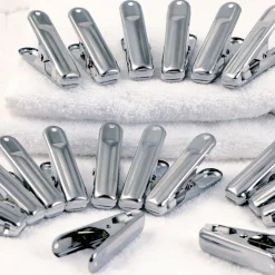 IDMarket 40 pinces à linge en inox* Séchoirs À Linge