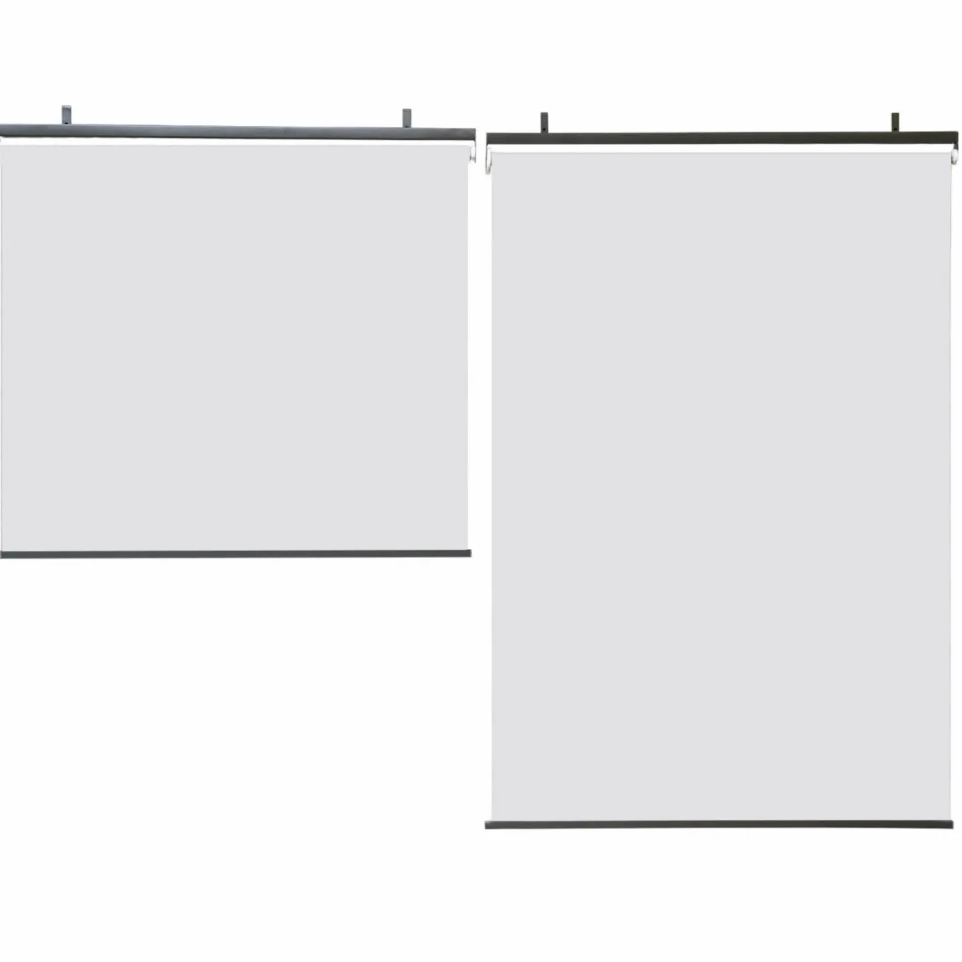 IDMarket 2 stores enrouleurs blancs 225 cm pour pergola* Accessoires Pergolas Et Tonnelles
