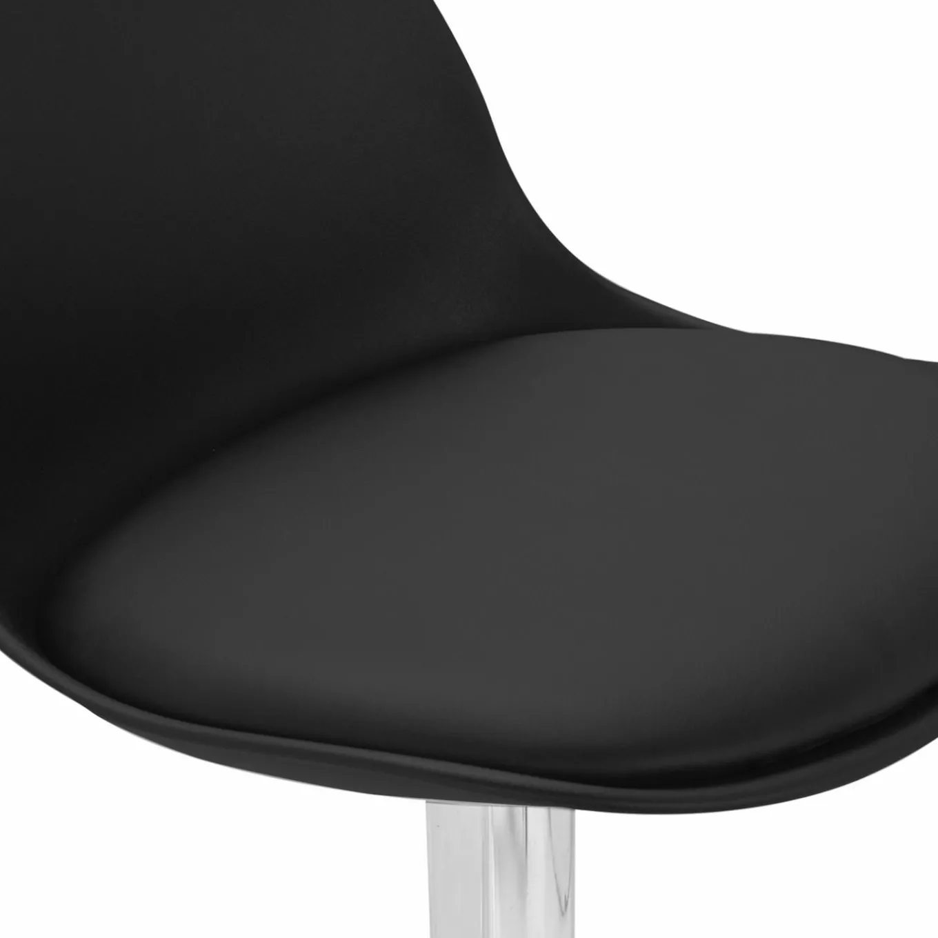 IDMarket 2 tabourets de bar design noir KARL* Collection Contemporaine|Tabourets De Bar