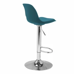 IDMarket 2 tabourets de bar design bleu canard* Collection Contemporaine|Tabourets De Bar