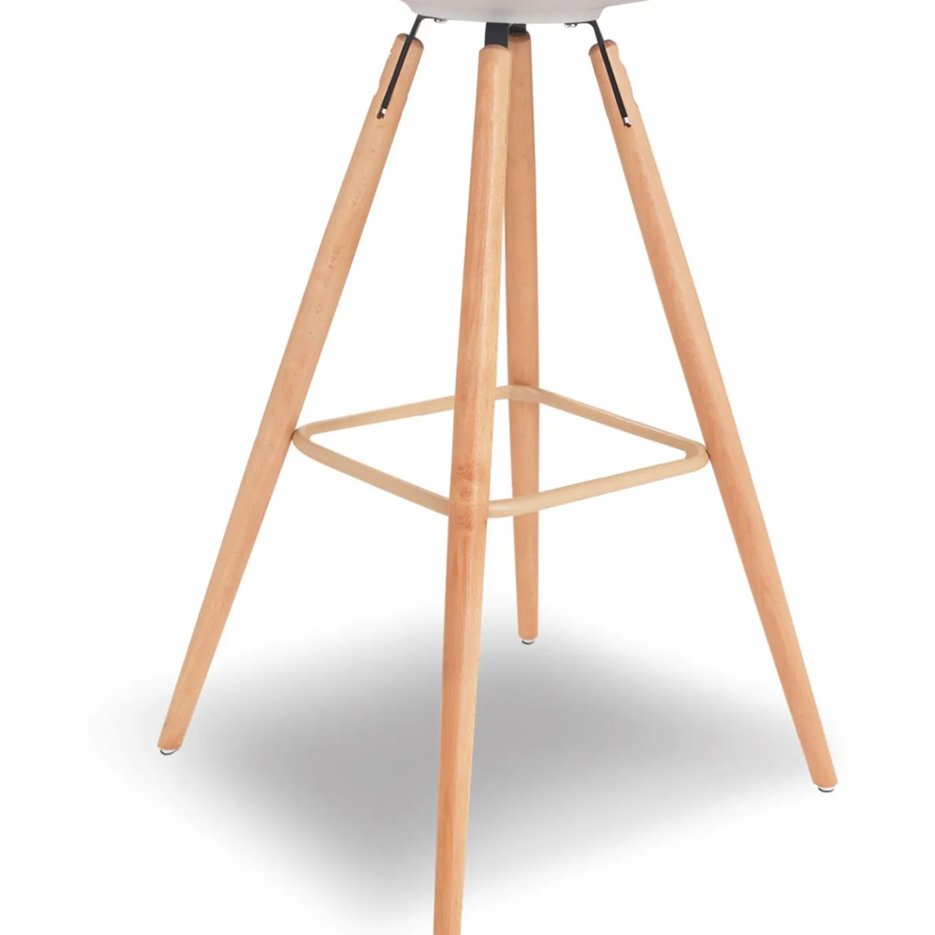 IDMarket 4 Tabourets de bar scandinave blanc SARA* Collection Scandinave|Tabourets De Bar