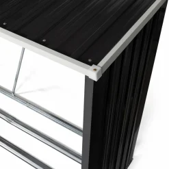 IDMarket Abri bois de chauffage 4 m³ en acier galvanisé* Abris De Jardin|Stockage Du Bois