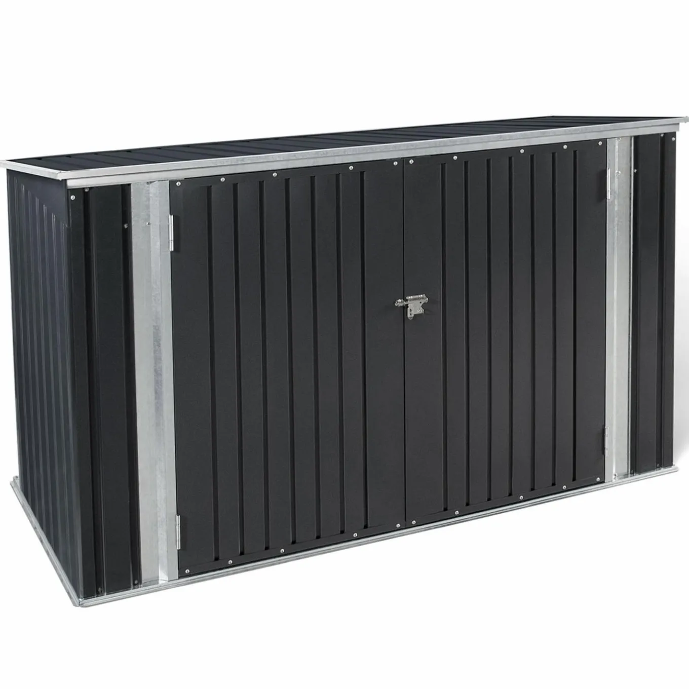 IDMarket Abri de jardin acier galvanisé gris 2,2 m²* Abris De Jardin