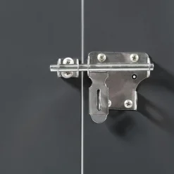 IDMarket Abri de jardin acier galvanisé gris 2,2 m²* Abris De Jardin