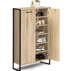IDMarket Armoire à chaussures industrielle bois et métal* Petits Meubles|Meubles À Chaussures