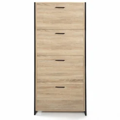 IDMarket Armoire à chaussures industrielle 4 portes* Meubles Hauts|Meubles En Bois