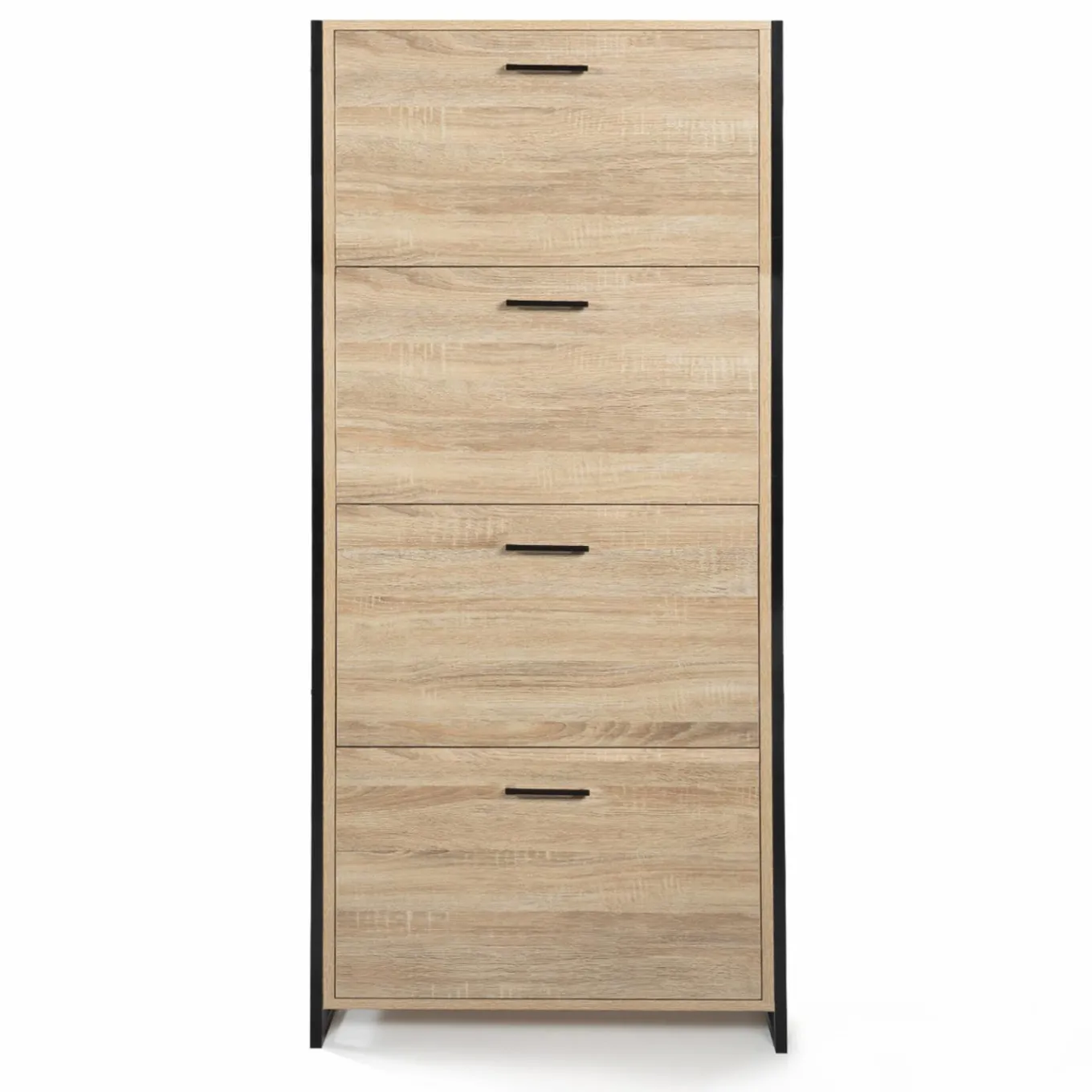 IDMarket Armoire à chaussures industrielle 4 portes* Meubles Hauts|Meubles En Bois
