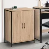 IDMarket Armoire basse industrielle 2 portes* Armoires