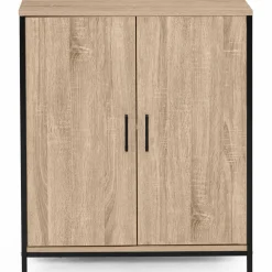 IDMarket Armoire basse industrielle 2 portes* Armoires