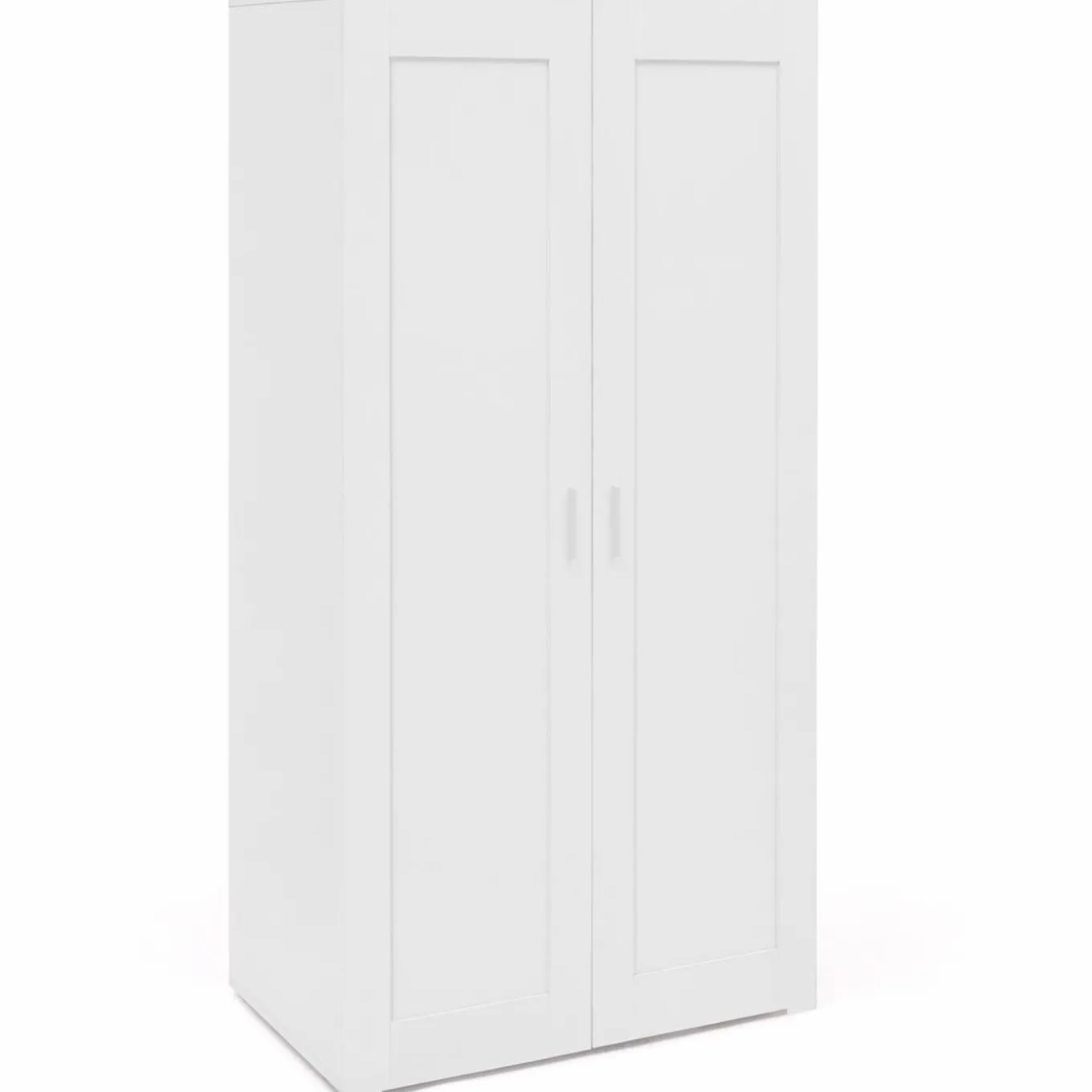 IDMarket Armoire blanche 2 portes 80 cm* Collection Agencement Magasin|Collection Télétravail