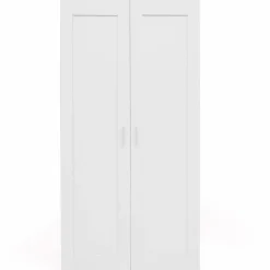 IDMarket Armoire blanche 2 portes 80 cm* Collection Agencement Magasin|Collection Télétravail