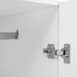 IDMarket Armoire blanche 2 portes 80 cm* Collection Agencement Magasin|Collection Télétravail