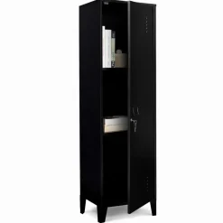 IDMarket Armoire vestiaire métallique noire* Rangement Et Accessoires|Collection Agencement Magasin