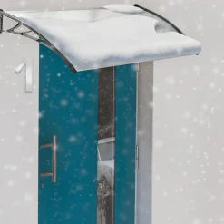 IDMarket Auvent de porte marquise polycarbonate 80x120 cm* Auvents Et Marquises De Porte