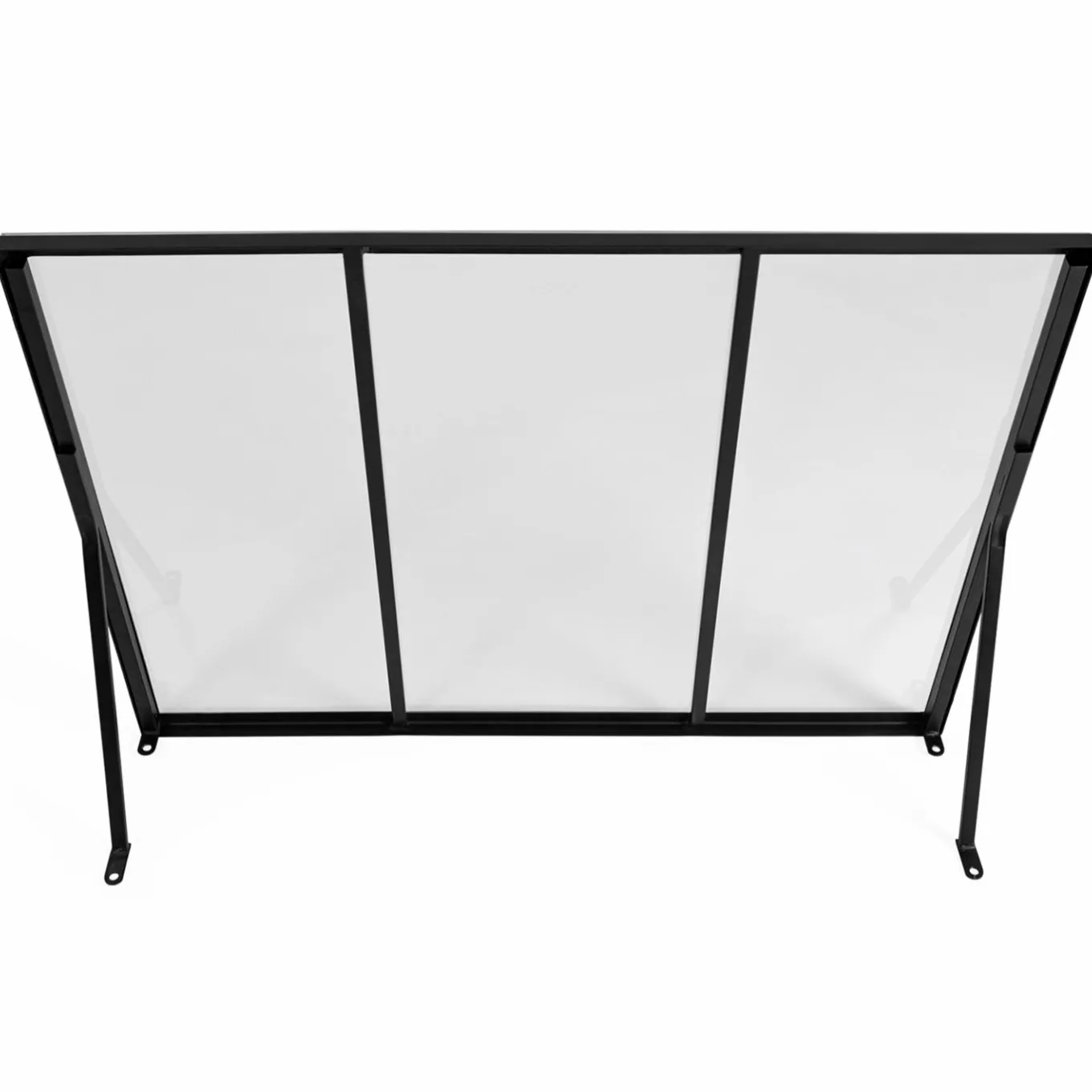 IDMarket Auvent de porte moderne verrière noir 80 x 113 cm* Auvents Et Marquises De Porte