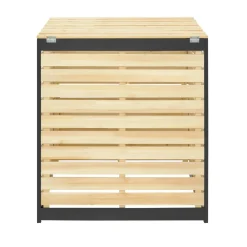 IDMarket Bac à compost en bois 500L* Entretien Du Jardin Et Accessoires