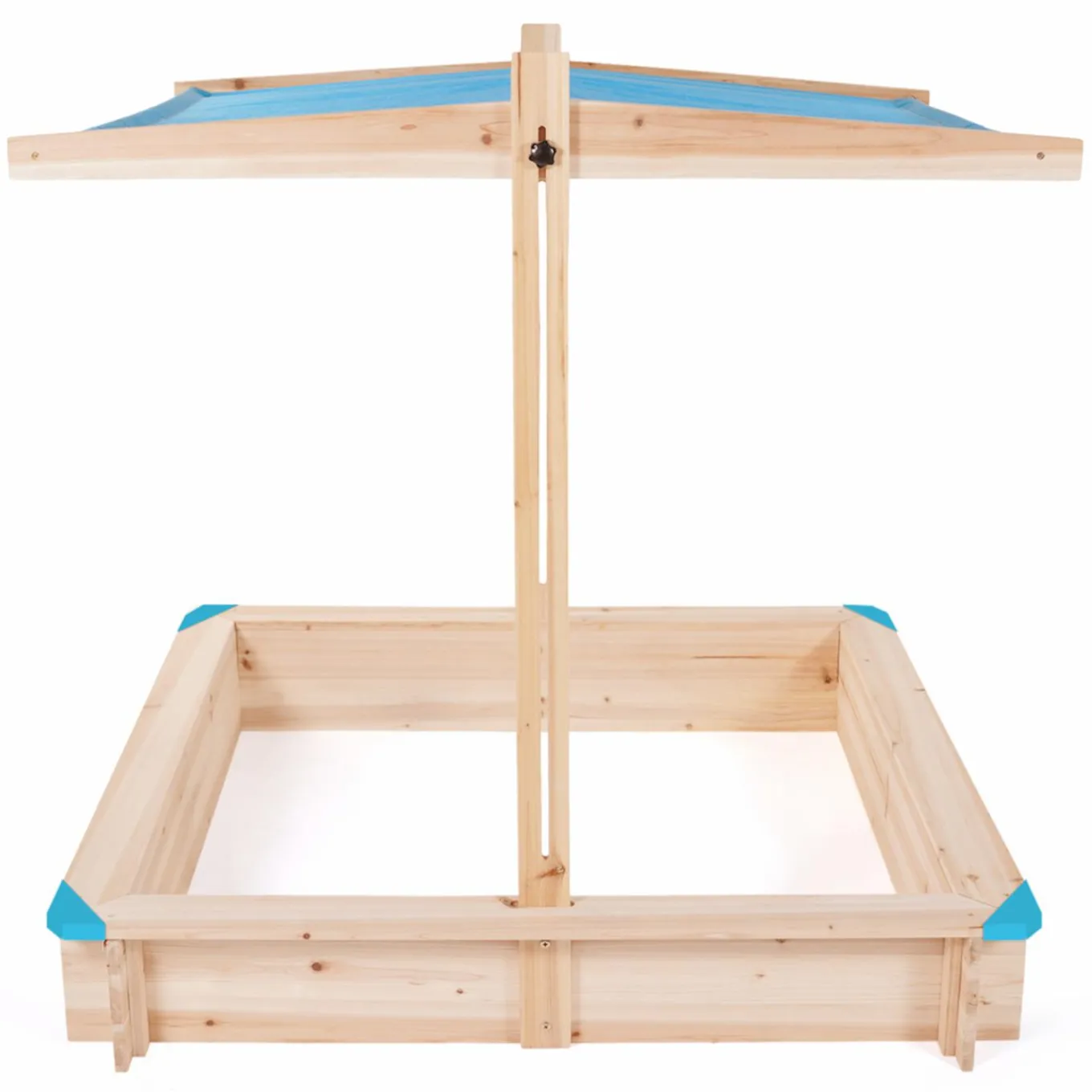 IDMarket Bac à sable en bois avec toit refermable*Enfant Jeux Enfant|Loisirs Et Jeux D'Exterieur