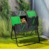 IDMarket Bac de compostage rotatif double 140L* Entretien Du Jardin Et Accessoires