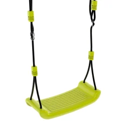 IDMarket Balançoire 3 agrès portique avec 2 balançoires, 1 face à face et toboggan*Enfant Jeux Enfant|Loisirs Et Jeux D'Exterieur