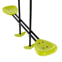 IDMarket Balançoire 3 agrès portique avec 2 balançoires, 1 face à face et toboggan*Enfant Jeux Enfant|Loisirs Et Jeux D'Exterieur