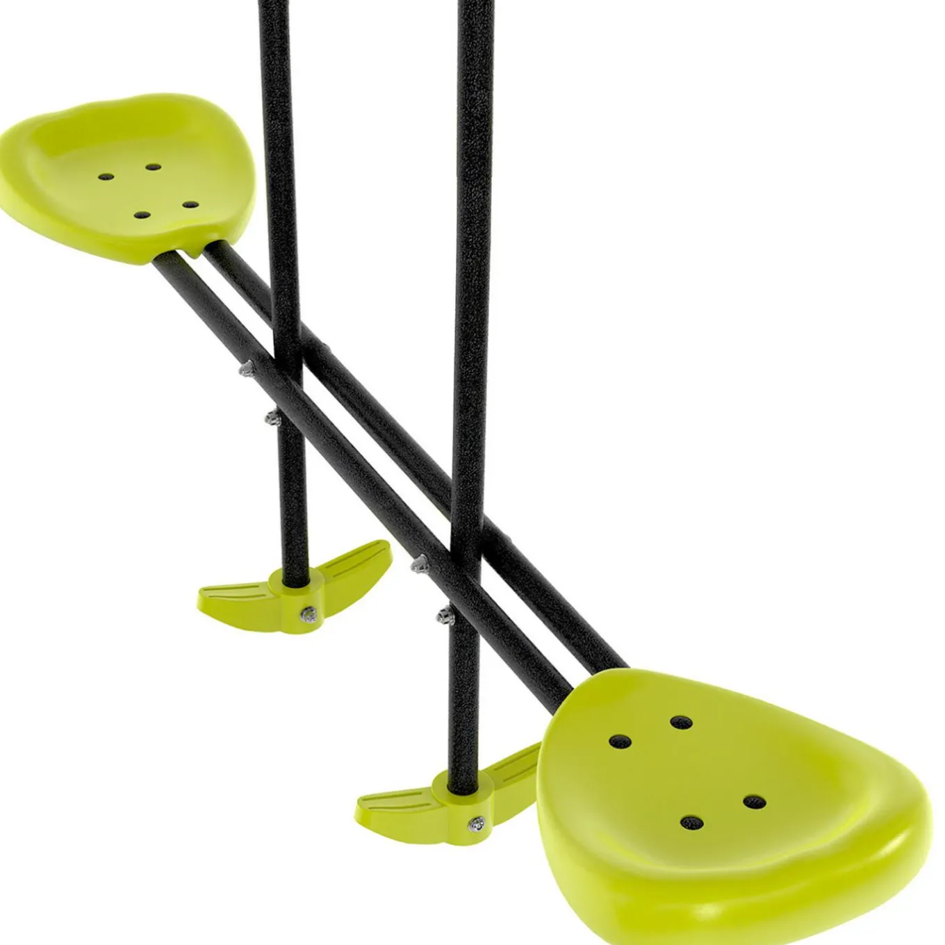 IDMarket Balançoire 4 portiques pour jardin avec panier de basket et but de foot*Enfant Jeux Enfant|Loisirs Et Jeux D'Exterieur