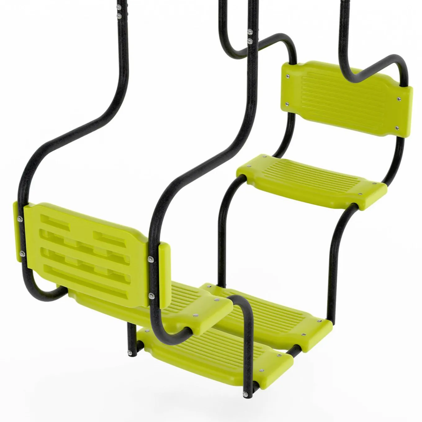 IDMarket Balançoire verte avec 4 agrès pour 6 enfants*Enfant Jeux Enfant|Loisirs Et Jeux D'Exterieur