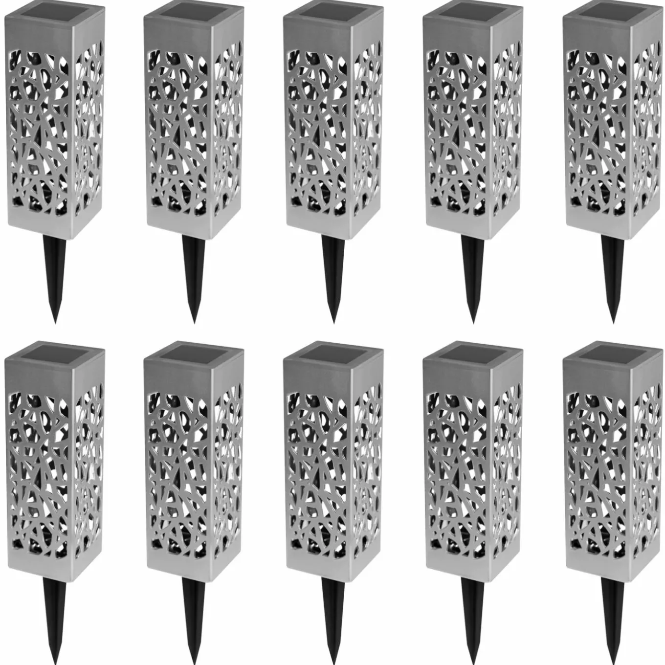 IDMarket Balises solaires pour éclairer le jardin* Eclairages D'Ambiance