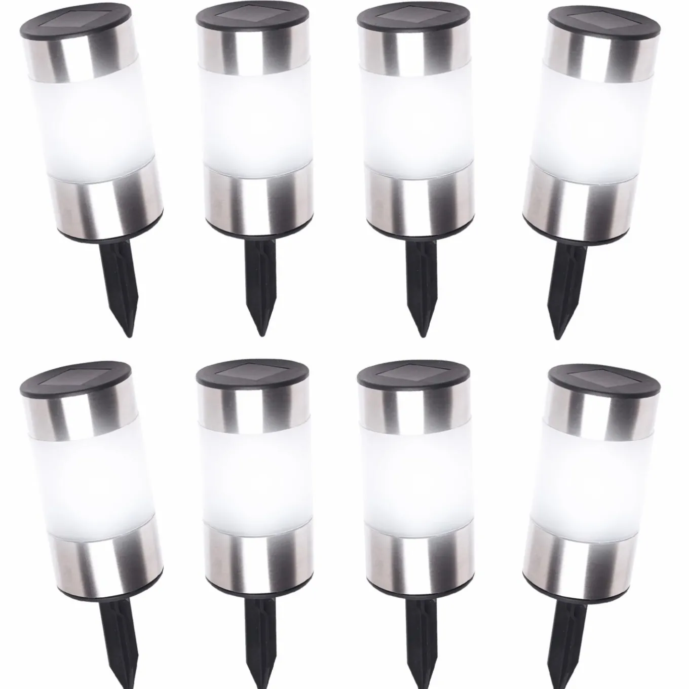 IDMarket Balises solaires sans fil avec détecteur de crépuscule* Eclairages D'Ambiance