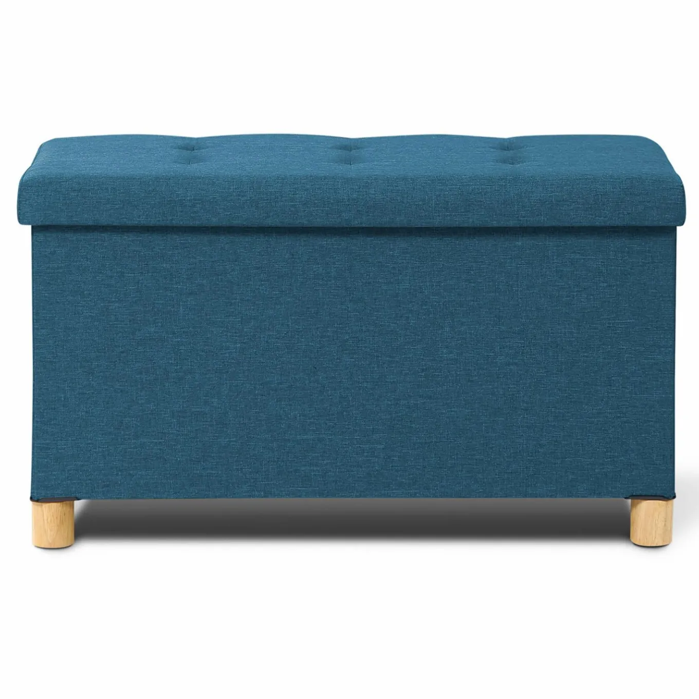 IDMarket Banc coffre bleu canard 76 cm* Bancs D'Entrée|Chambre Complète Adulte