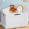 IDMarket Banc coffre de rangement enfant en bois blanc*Enfant Meubles Blancs|Meubles En Bois