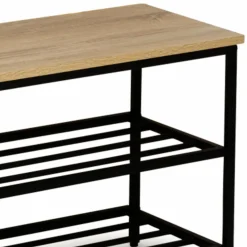 IDMarket Banc d’entrée rangement chaussures style industriel* Meubles Bas|Collection Industrielle