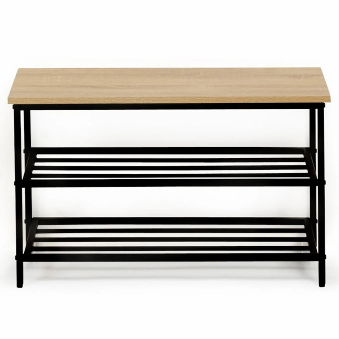 IDMarket Banc d’entrée rangement chaussures style industriel* Meubles Bas|Collection Industrielle