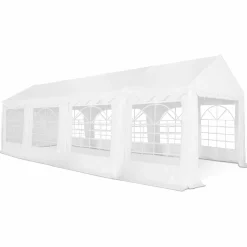 IDMarket Barnum 4x8 m blanc pour réceptions* Mobilier Pliant D'Appoint|Tonnelles De Jardin