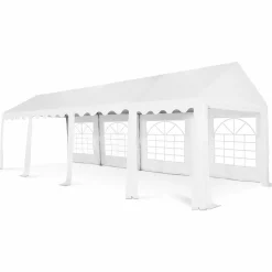 IDMarket Barnum 4x8 m blanc pour réceptions* Mobilier Pliant D'Appoint|Tonnelles De Jardin