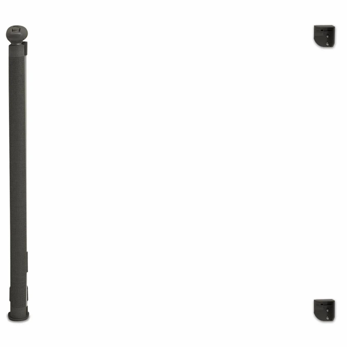 IDMarket Barrière extensible pour chien et animaux domestiques 130cm grise* Barrières Extensibles|Accessoires Animaux