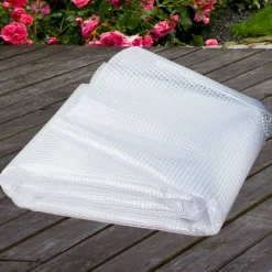 IDMarket Bâche armée transparente 4x6 m renforcée* Bâches Découpables Et Accessoires