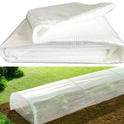 IDMarket Bâche armée transparente 4x6 m renforcée* Bâches Découpables Et Accessoires